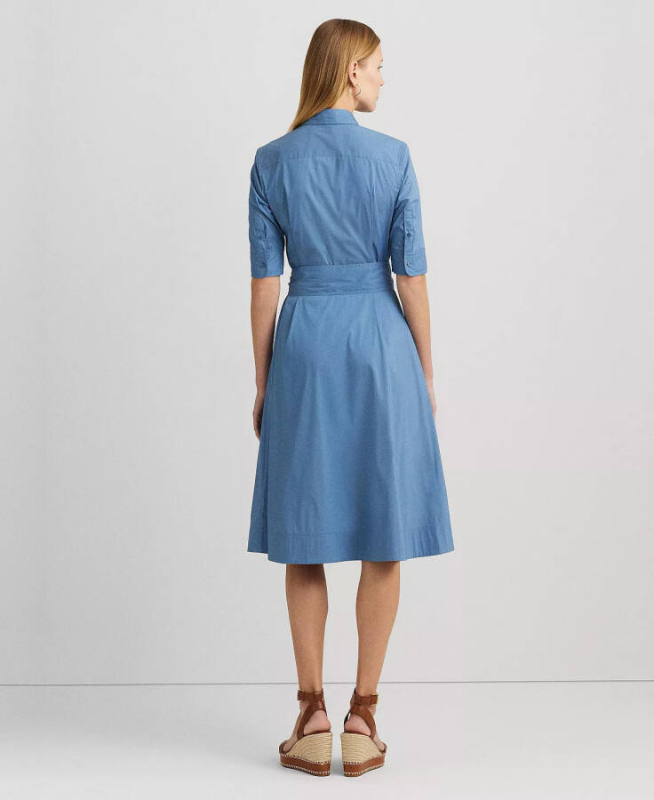 Cotton Shirtdress Pale Azure - 2