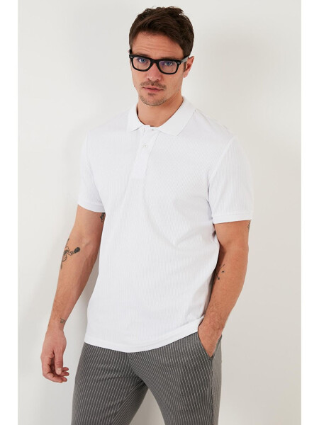 Cotton Slim Fit Buttoned Polo T-Shirt 5902281 - 8