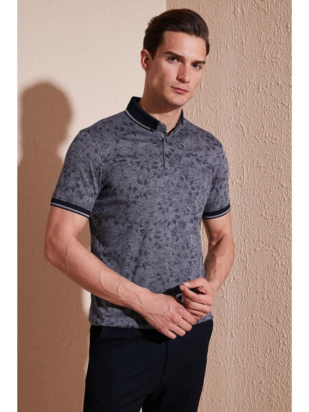 Cotton Slim Fit Buttoned Polo T Shirt 646B3300 - 6