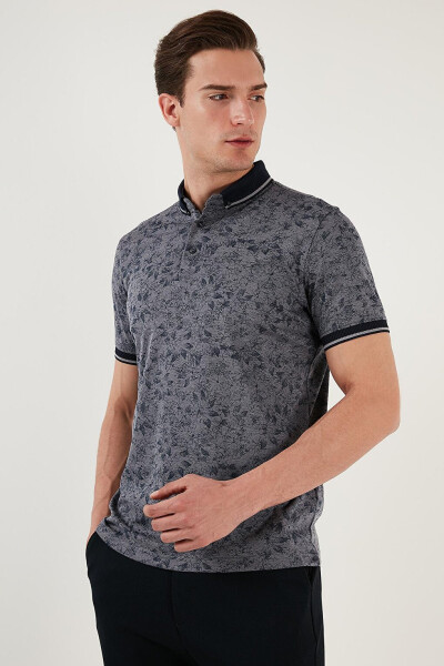 Cotton Slim Fit Buttoned Polo T Shirt 646B3300 - 3