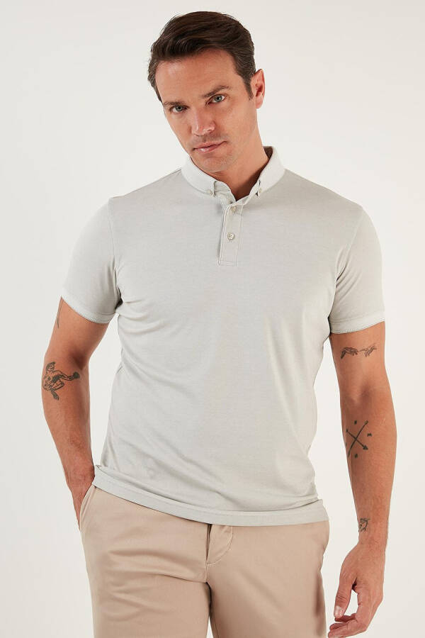 Cotton Slim Fit Polo T Shirt 646R1000 - 3