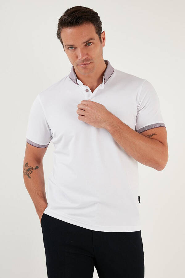 Cotton Slim Fit Polo T-Shirt 646R4560 - 3