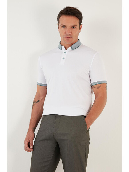 Cotton Slim Fit Polo T Shirt 646R4560 - 6