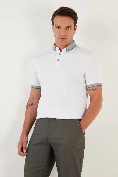 Cotton Slim Fit Polo T Shirt 646R4560 - 1