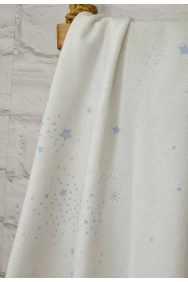 Cotton Soft Double Layer Knit Girl-Boy Newborn-Baby Swaddle Blanket STARRED/BLUE - 2