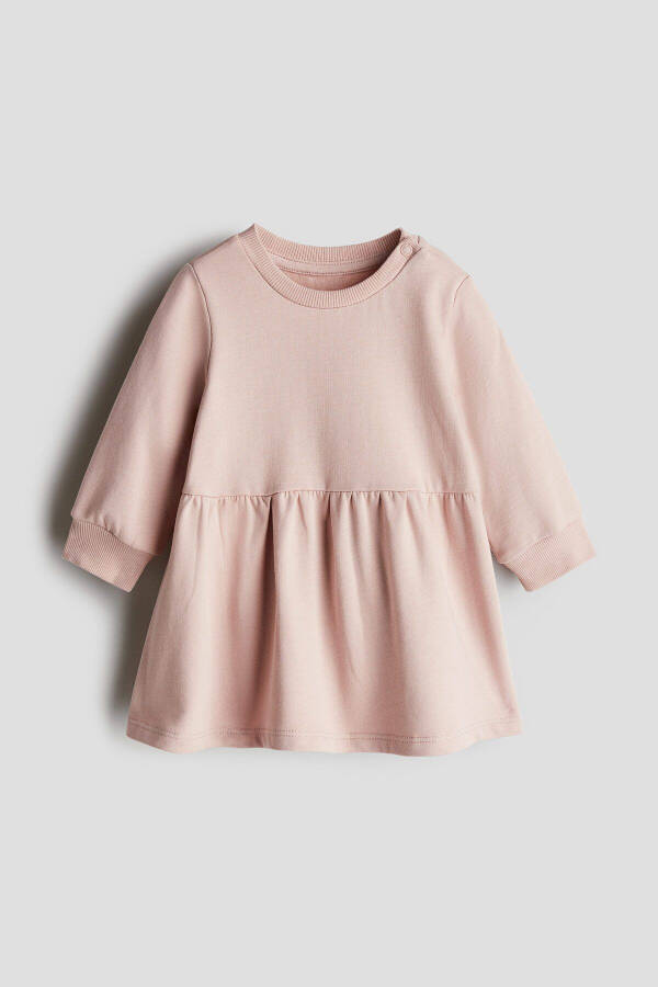 Cotton sweatshirt dress - 1