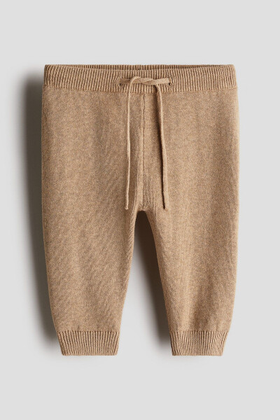 Cotton thin knit jogger pants. - 1