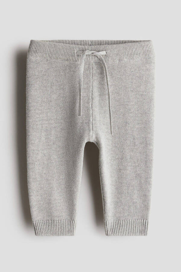 Cotton thin knit jogger pants - 1