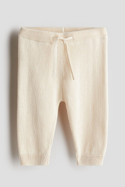 Cotton thin knit jogger pants - 1