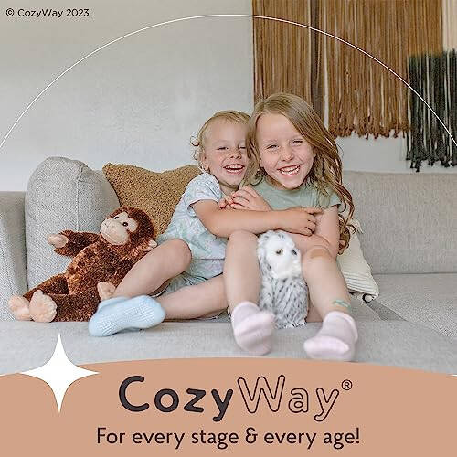 CozyWay Baby Anti Slip Crew Socks 12 Pairs with Grips for Toddlers Little Boys Girls Infants Kids Non Skid - 36