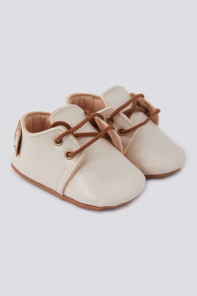 Cream Baby Shoes - 3