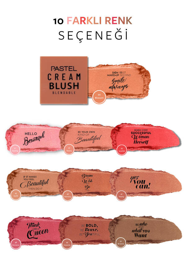 Cream Blush - Krem Allık 44 Blossom - 17