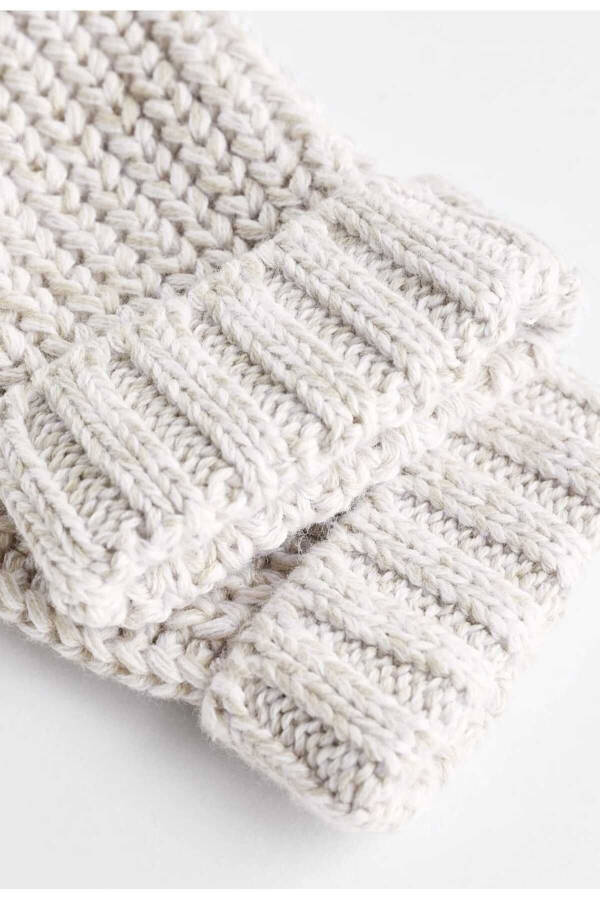 Cream Thick Knitted Baby Cardigan - 6