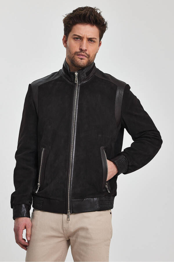 Crespo Brown Leather Jacket - 8