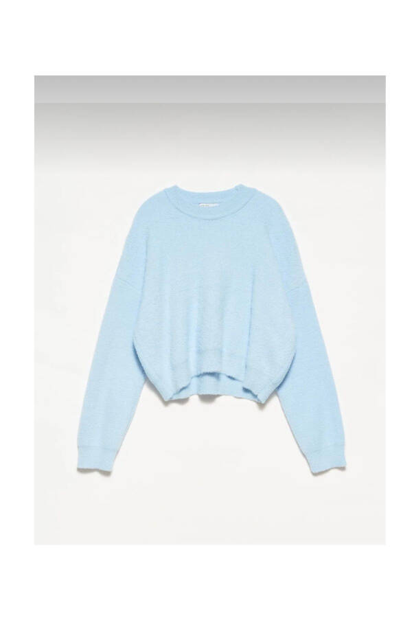 Crew Neck Sweater - Blue 10276 - 1