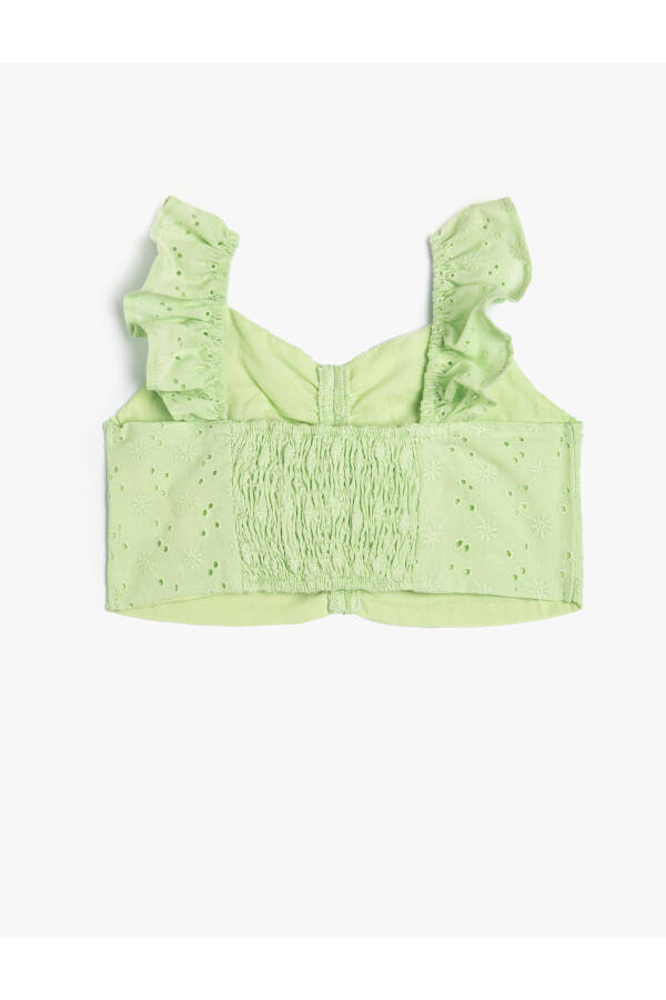 Crop Top, Strappy, Ruffle Detail, Fitted - 9