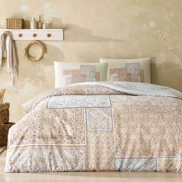 Crown Double Person Ranforce Duvet Set Agate Brick - 1