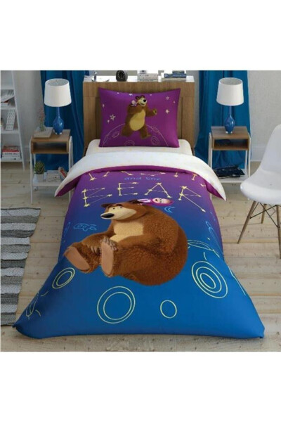 Crown Licensed Duvet Set Masha And The Bear Galaxy Glow - 5