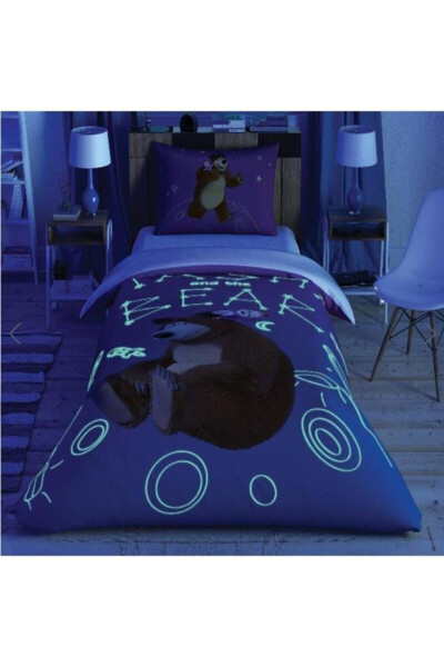 Crown Licensed Duvet Set Masha And The Bear Galaxy Glow - 6