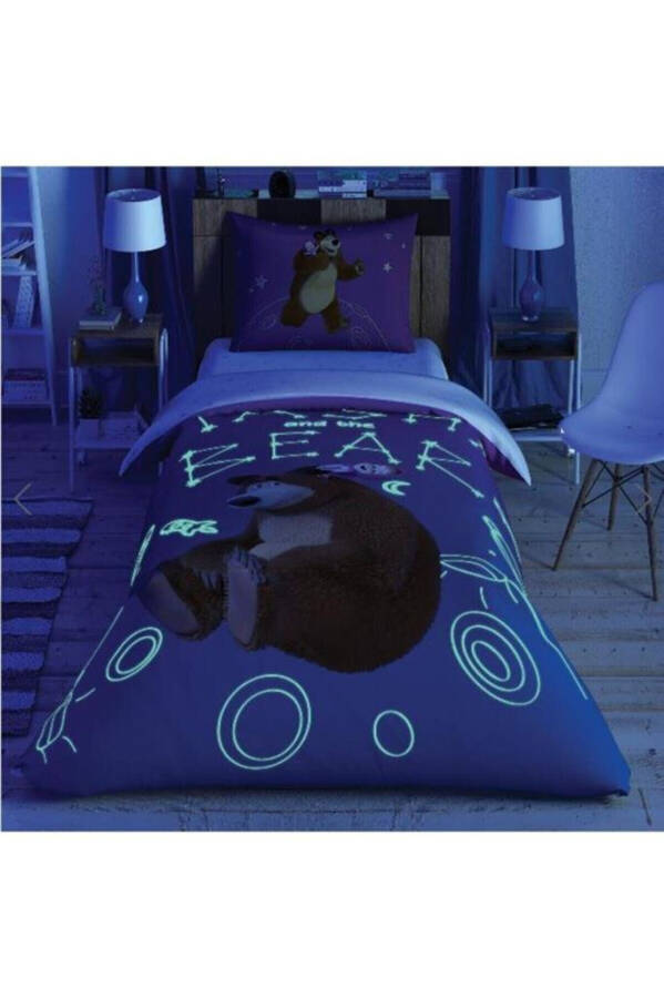 Crown Licensed Duvet Set Masha And The Bear Galaxy Glow - 6