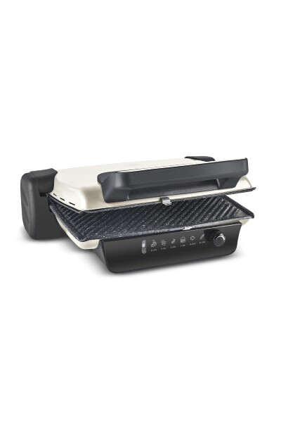 Crust Grill Toast Grill and Toaster Machine 6 Slice Matte Cream - 8