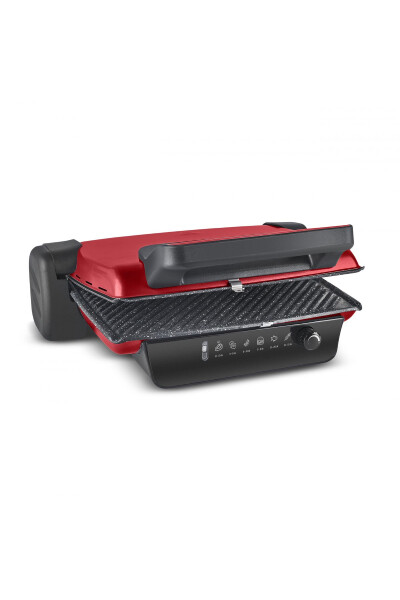 Crust Grill Toast Grill and Toaster Machine 6 Slice Red - 16