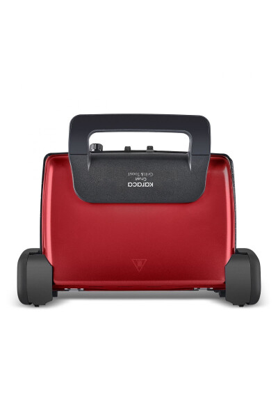 Crust Grill Toast Grill and Toaster Machine 6 Slice Red - 7