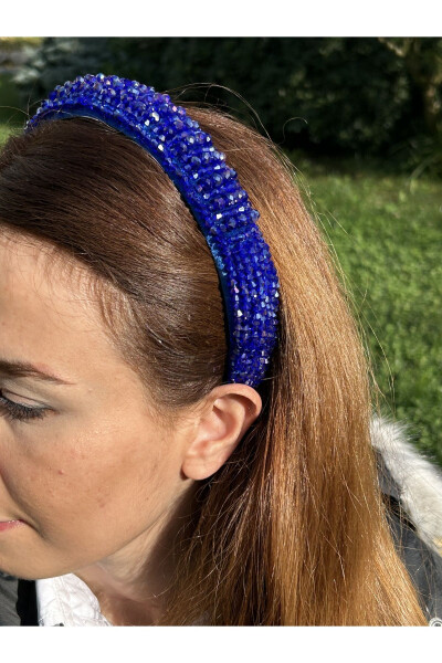 Crystal Handcrafted Crown - Special Edition Blue Stones - 4