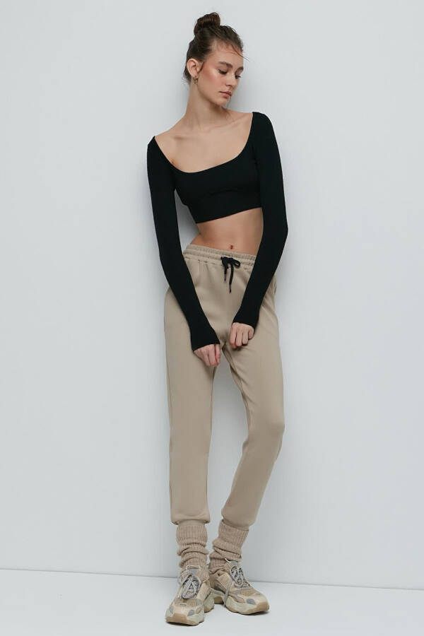 Cuffed Track Pants 803 Stone - 2