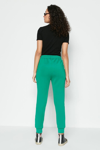 Cuffed Tracksuit Bottoms 803 Green - 5