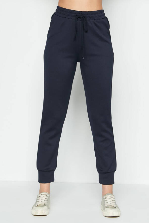 Cuffed Tracksuit Bottoms 803 Navy - 3