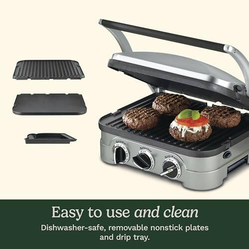 Cuisinart Panini Press, Stainless Steel Griddler, Sandwich Maker & More, 5-IN-1, GR-4NP1 - 5