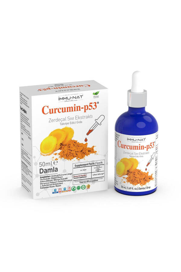 Curcumin P53 Zerdeçal Ekstraktı 50 ml Damla - 1