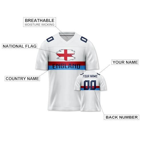 Custom Football Jersey, 2024 National Soccer Desgin, Fashion Country Colorways for Football & Soccer Fans Gift, S-4XL - 9