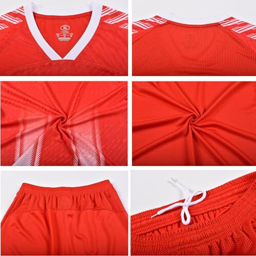 Custom Jersey Soccer with any Logo Name Number Youth Mens Soccer Jersey Soccer Shirt and Shorts for Boys Kids Adults - 11