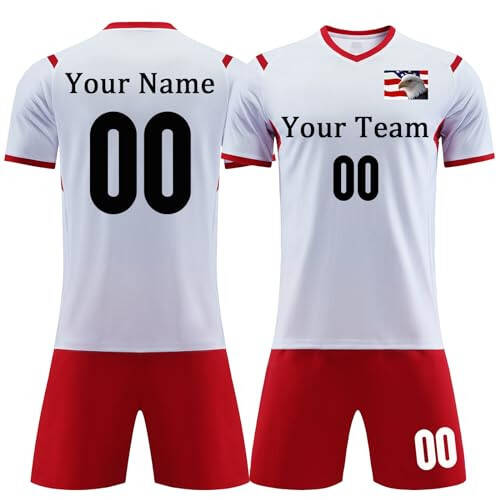 Custom Kids Soccer Jersey Personalized Youth Soccer Jersey Men Women Soccer Shirt and Shorts Set with Name Number Team - 1