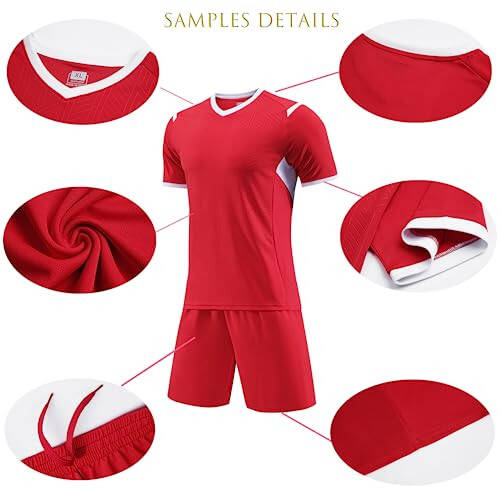 Custom Kids Soccer Jersey Personalized Youth Soccer Jersey Men Women Soccer Shirt and Shorts Set with Name Number Team - 4