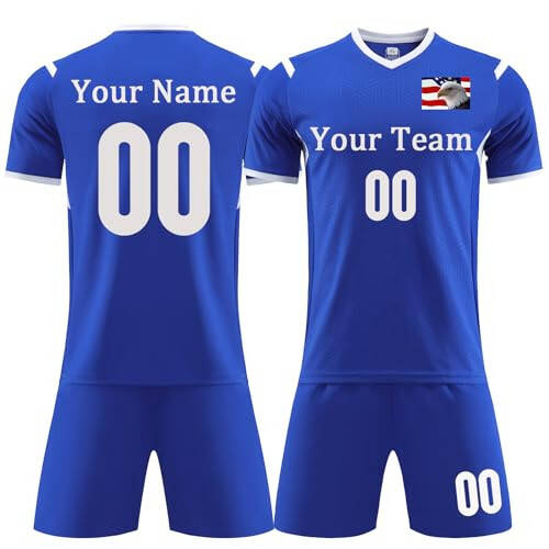 Custom Soccer Jersey for Boys Men Personalized Soccer Shirt Sports Fans Print Name Logo Numbers for Women/Kids - 7