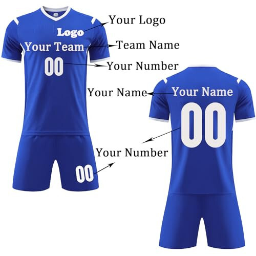 Custom Soccer Jersey for Boys Men Personalized Soccer Shirt Sports Fans Print Name Logo Numbers for Women/Kids - 8