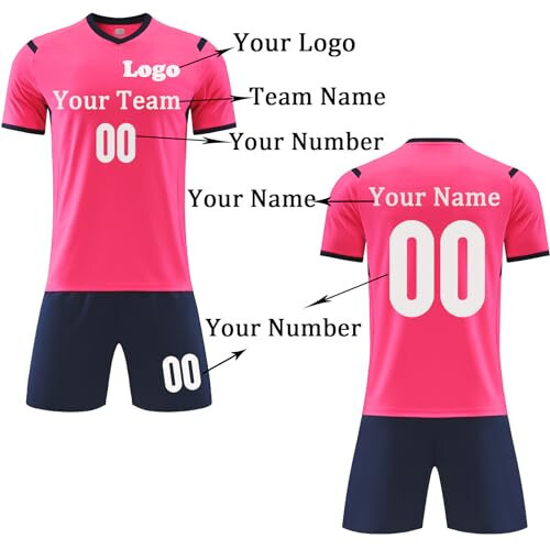 Custom Soccer Jersey for Boys Men Personalized Soccer Shirt Sports Fans Print Name Logo Numbers for Women/Kids - 6