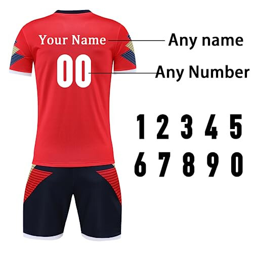 Custom Soccer Jersey for Men Women Personalized Soccer Uniforms for Kids/Adults with Name Number Team Logo - 3