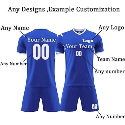 Custom Soccer Jersey for Men Women Soccer Uniform for Kids Adults with Name Team Number Logo - 2