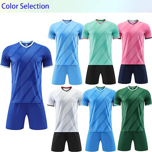 Custom Soccer Jersey Kids Adults Personalized Soccer Uniform with Team Name Number Logo - 5