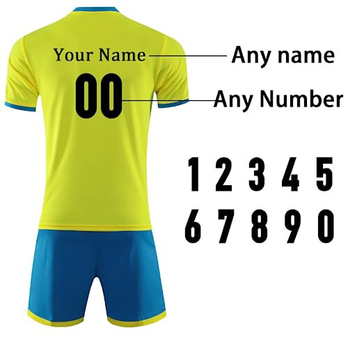 Custom Soccer Jersey Men Kids Personalized Soccer Jersey for Boys Soccer Shirt and Shorts Set with Name Number Team/Sponsor - 3