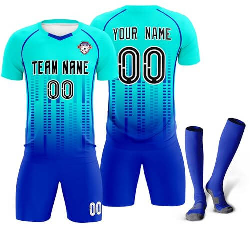 Custom Soccer Jersey Personalized Soccer Practice Uniform Printed Name Number Logo for Adult Kids - 4