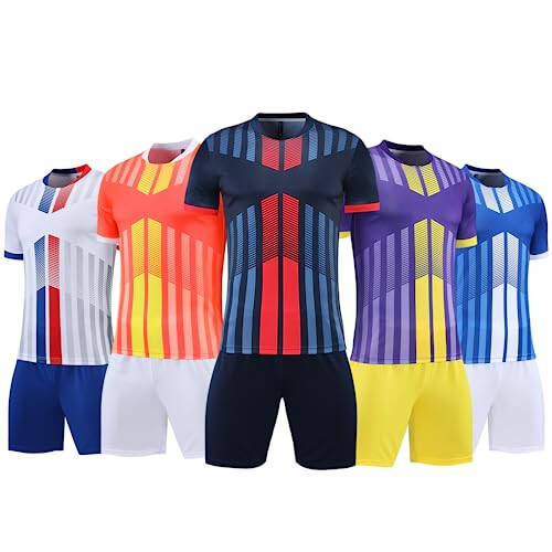 Custom Soccer Jersey Personalized Soccer Shirts Sports Uniform for Men Women Boy - 5