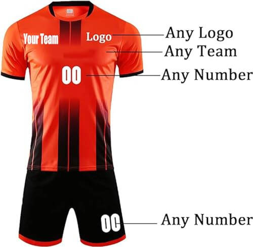 Custom Soccer Jersey Sports Team Training Soccer Uniforms Personalized Name Number Logo Soccer Jerseys - 2