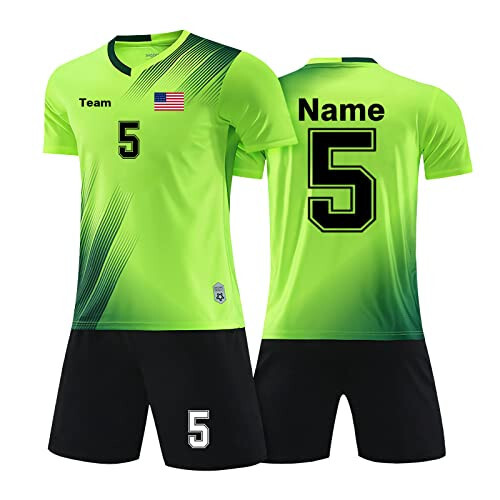 Custom Soccer Jerseys Any Name Number Team Logo - Soccer Jerseys for Men Boys Kids Adults Personalized Soccer Uniform Set - 1