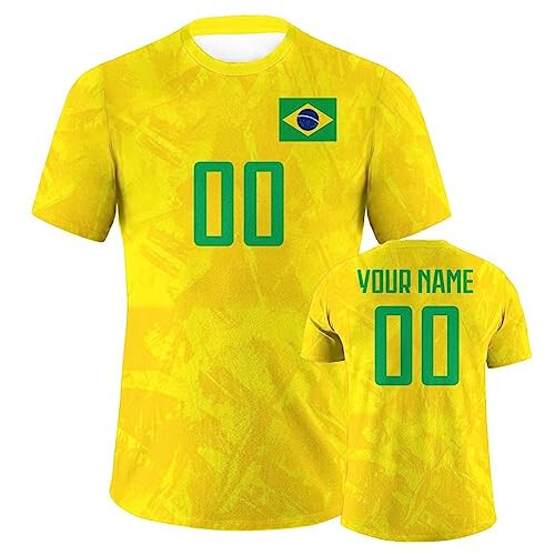 Custom Soccer Shirts with National Flags T-Shirt Personalized Name & Number for Men Women Youth Soccer jersey Fan Gifts S-5XL - 8