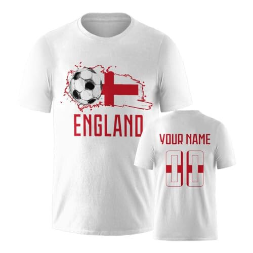 Custom Soccer T-Shirt National Flag Design Soccer Elements Style Personalized Name and Number for Men Women Youth Gifts - 20